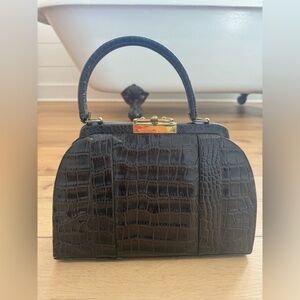 Vintage Brown Alligator Handbag
